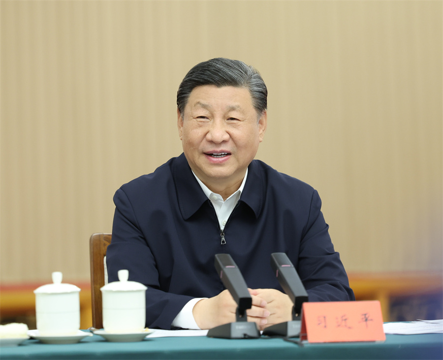 2024年5月23日下午，中共中央總書(shū)記、國家主席、中央軍委主席習近平在山東省濟南市主持召開(kāi)企業(yè)和專(zhuān)家座談會(huì )并發(fā)表重要講話(huà)。新華社記者 鞠鵬 攝